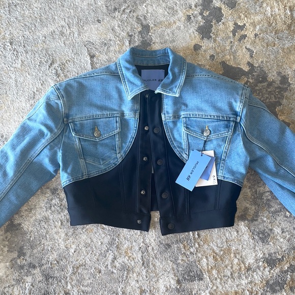 MUGLER x H&M Womens Denim Jacket - Picture 1 of 7